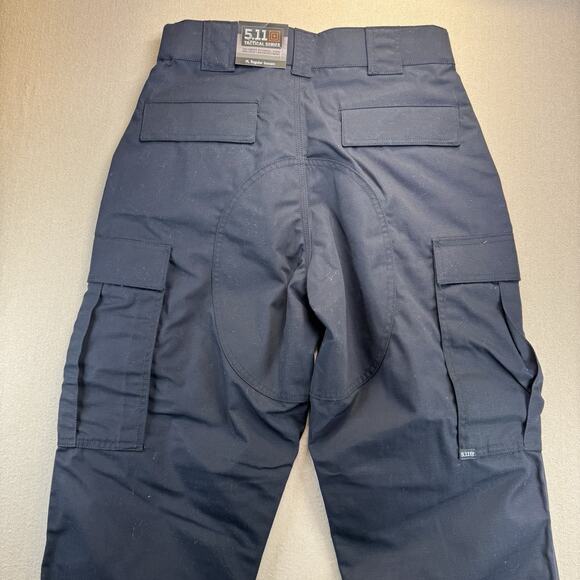 511 Tactical TDU Pants Men's Medium Reg. Inseam 31.5x35 BLACK Ripstop Adjustable - Picture 7 of 7